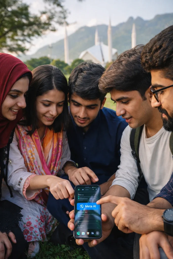 students-using-meta-ai-whatsapp-update-pakistan