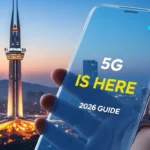 5G in Pakistan 2026 official guide showing 1400 Mbps speed test on smartphone in Islamabad
