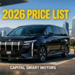 Capital Smart Motors Pakistan 2026 price list and Zeekr 009 luxury electric car charging in Islamabad.