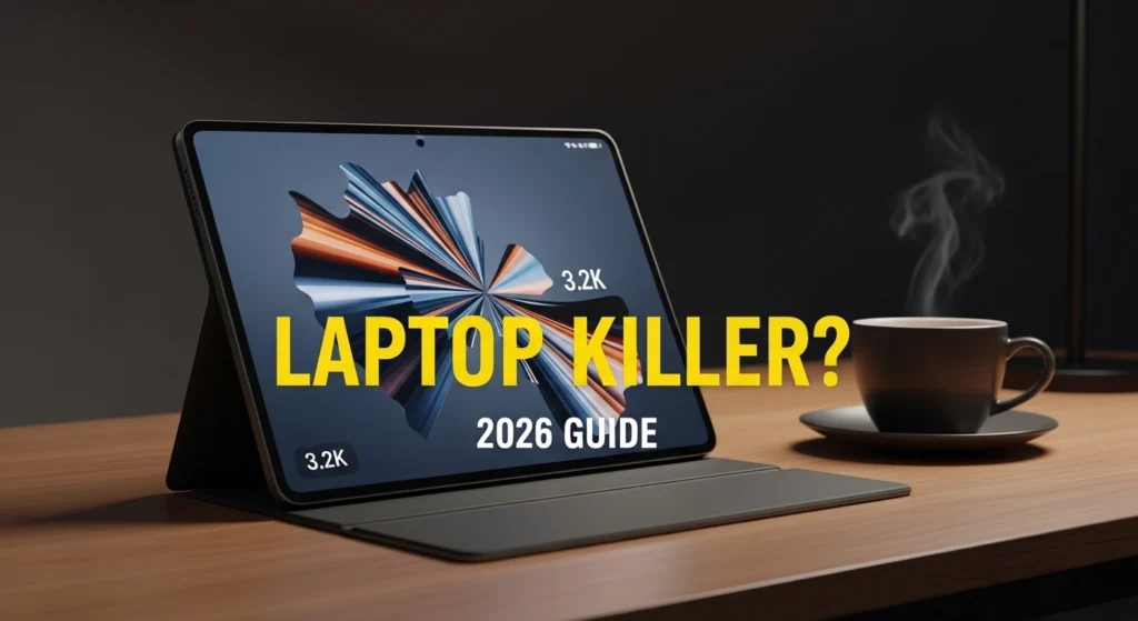 Xiaomi Pad 8 vs refurbished laptop comparison infographic