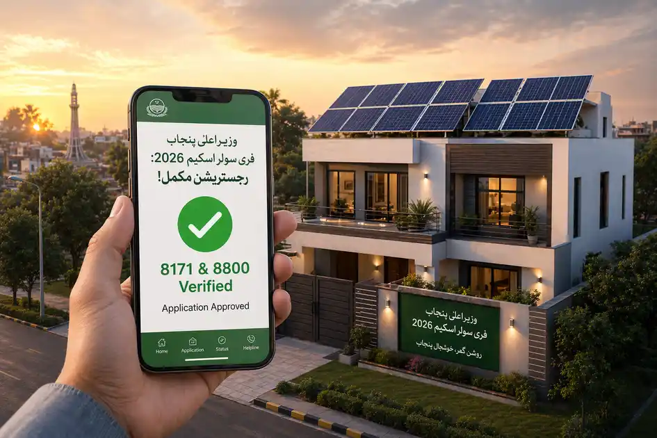 Updated CM Punjab Solar Panel Scheme 2026 Registration Verification via 8171 and 8800