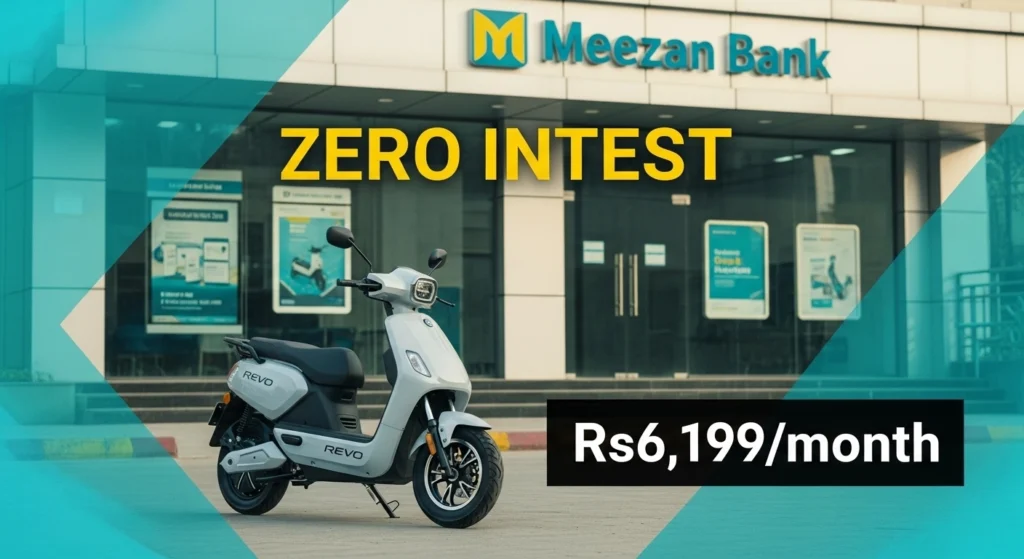 Electric Bikes Revo A12 on Meezan Bank easy installments with zero interest in Pakistan 2026