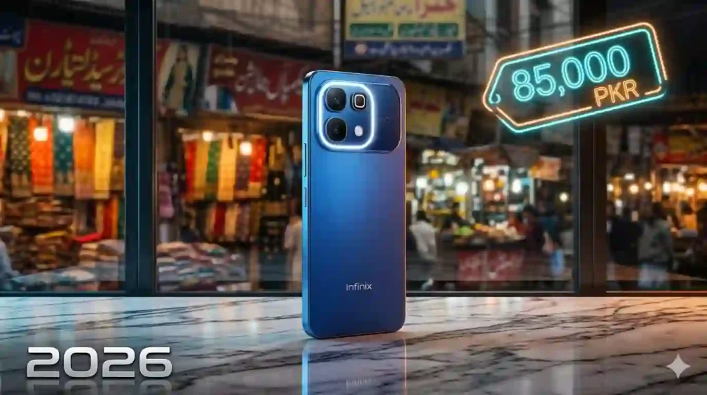 Infinix Note 60 Fizz Blue with Active Halo Light - Pakistan Review 2026